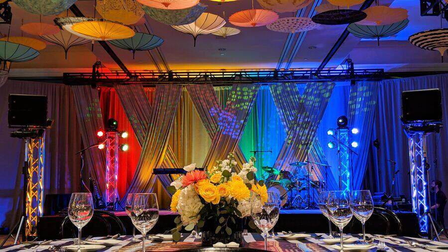 Gala lighting and staging