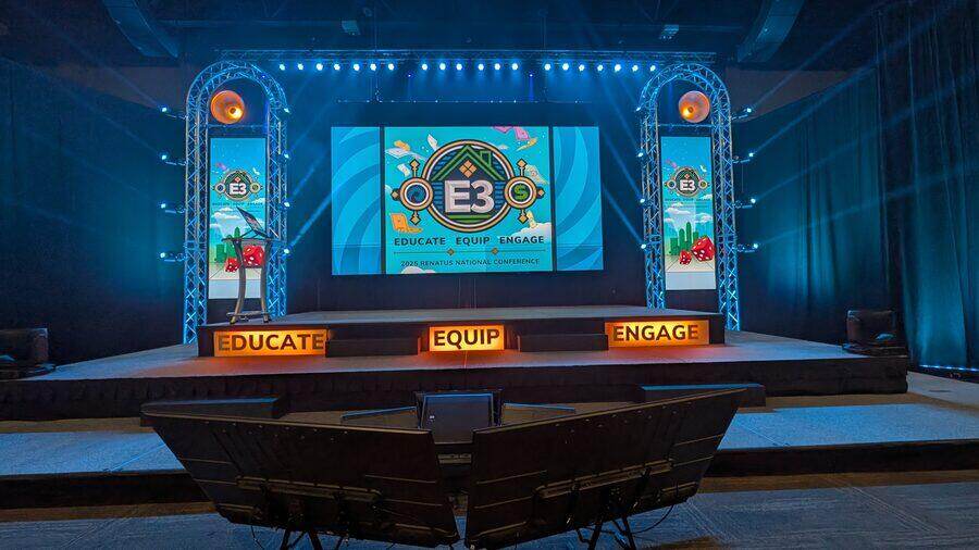 Holiday party LED stage